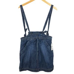 Pilcro Denim Chambray Overall Mini Skirt XS